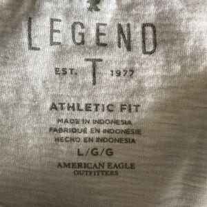 American Eagle. Legend T, Athletic Fit, Collarless Polo style. Sz. LG